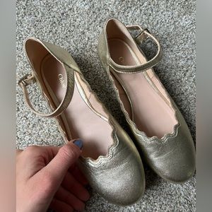 Chloé Scallop Mary Jane Ballet Flats